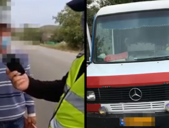 В Кагуле задержали пьяного водителя микроавтобуса: он вез 14 пассажиров /ВИДЕО