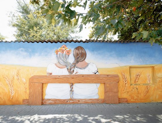 В Кагуле появилась фреска в поддержку беженцев из Украины